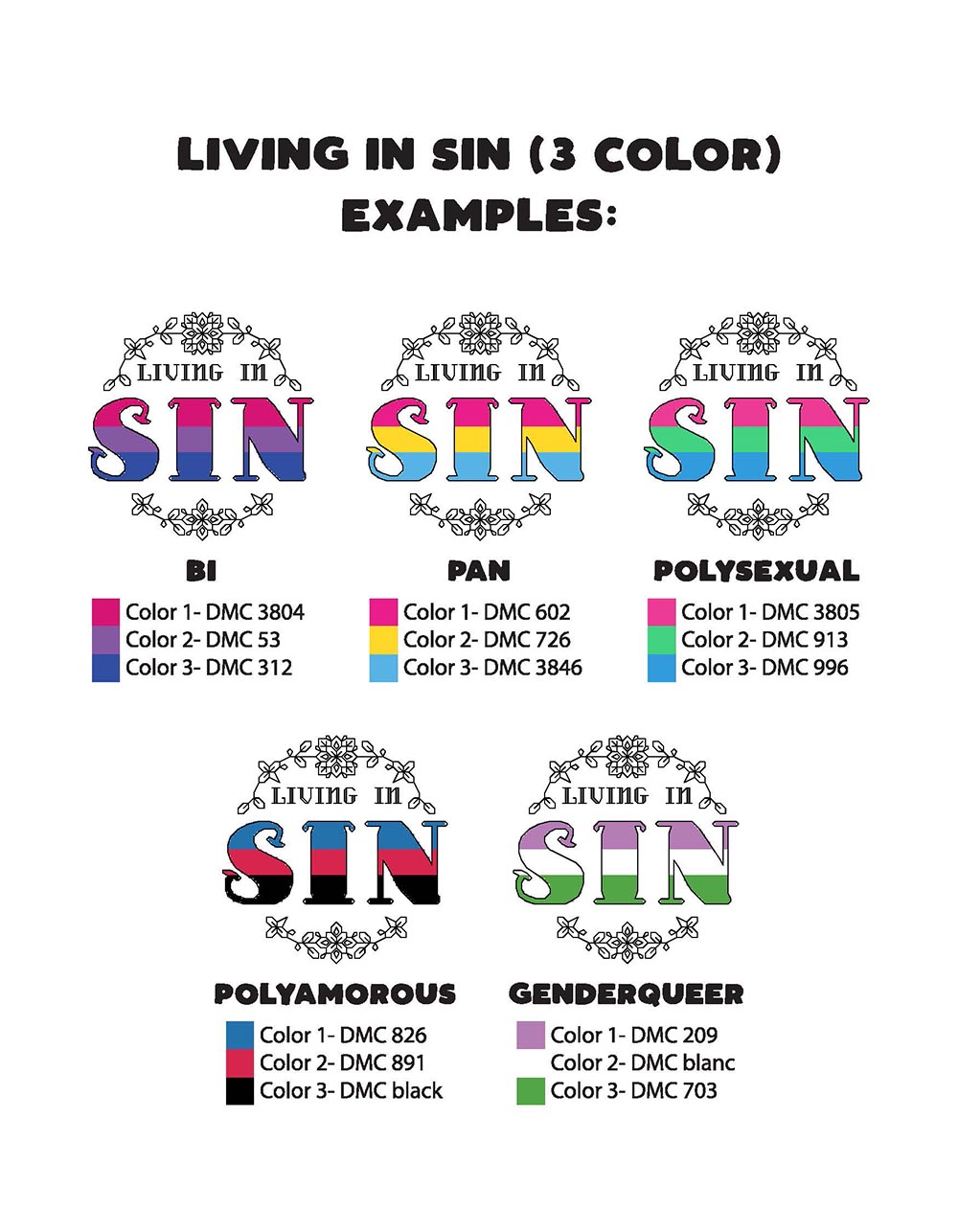 Living in Sin- 3 Color PDF