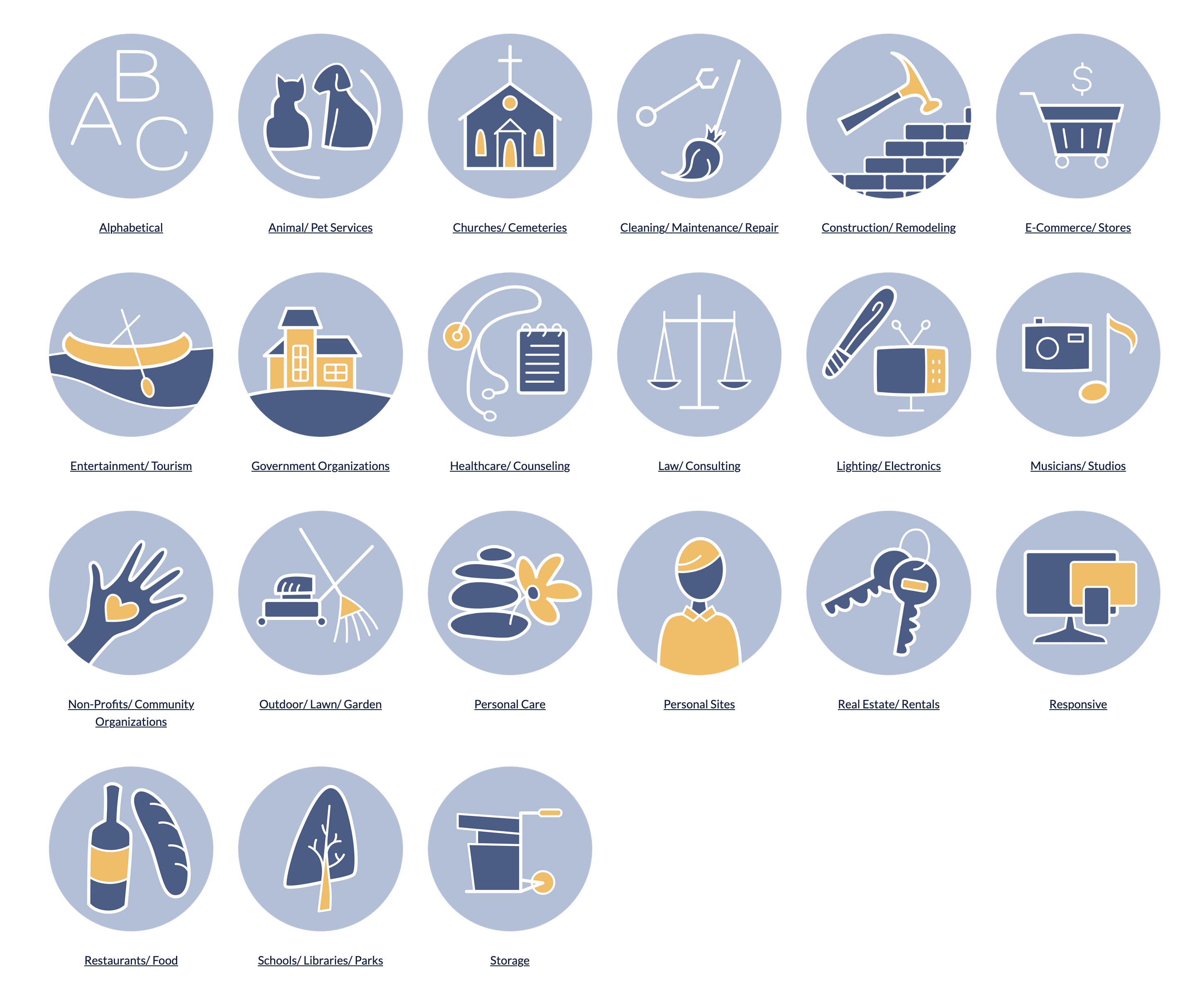 Moonlight Computing Portfolio Icons