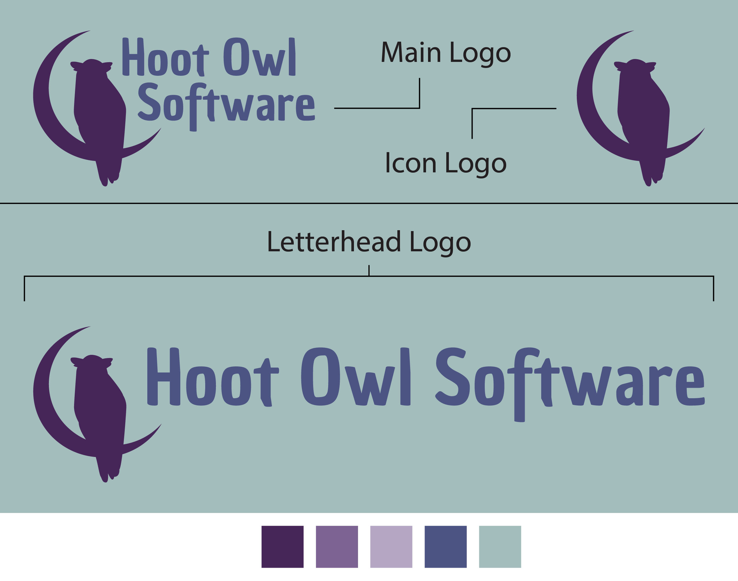 Hoot Owl Software Logo Designs