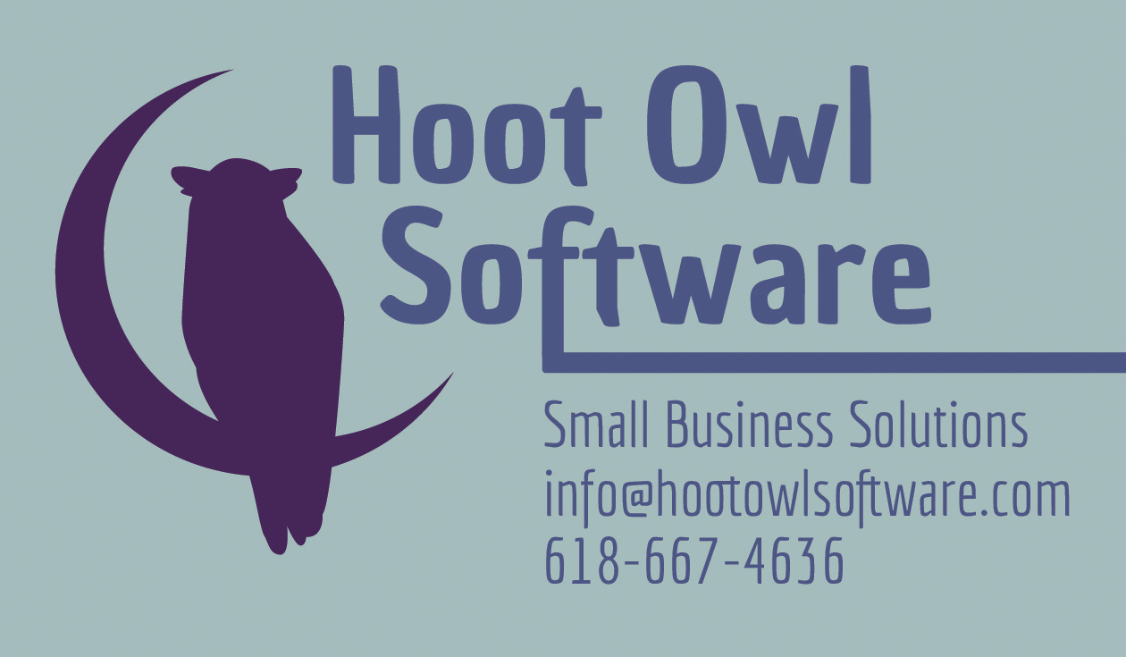 Hoot Owl Software Business Card Design