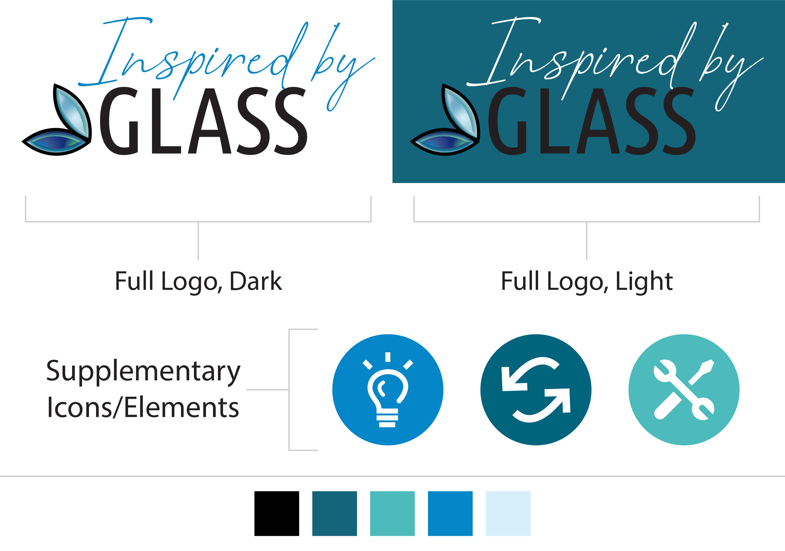 Inspired by Glass Logo Designs