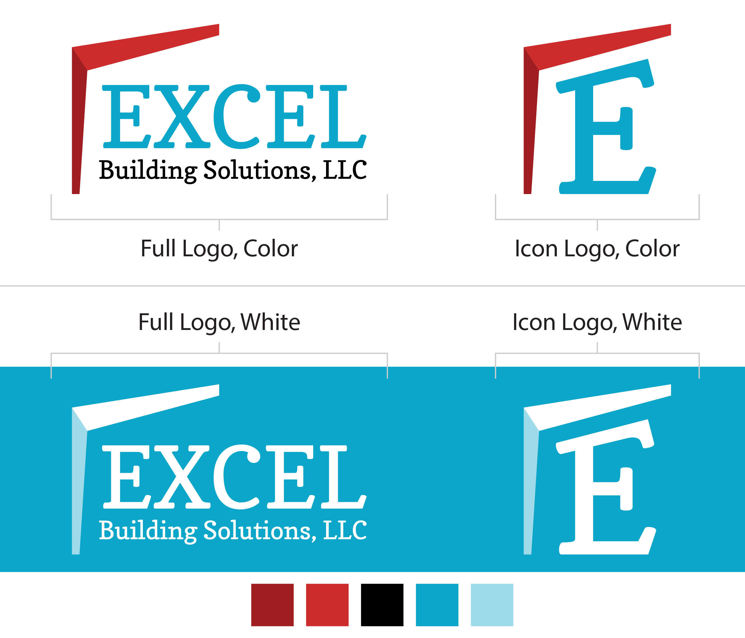 Excel Building Solutions Logo Designs