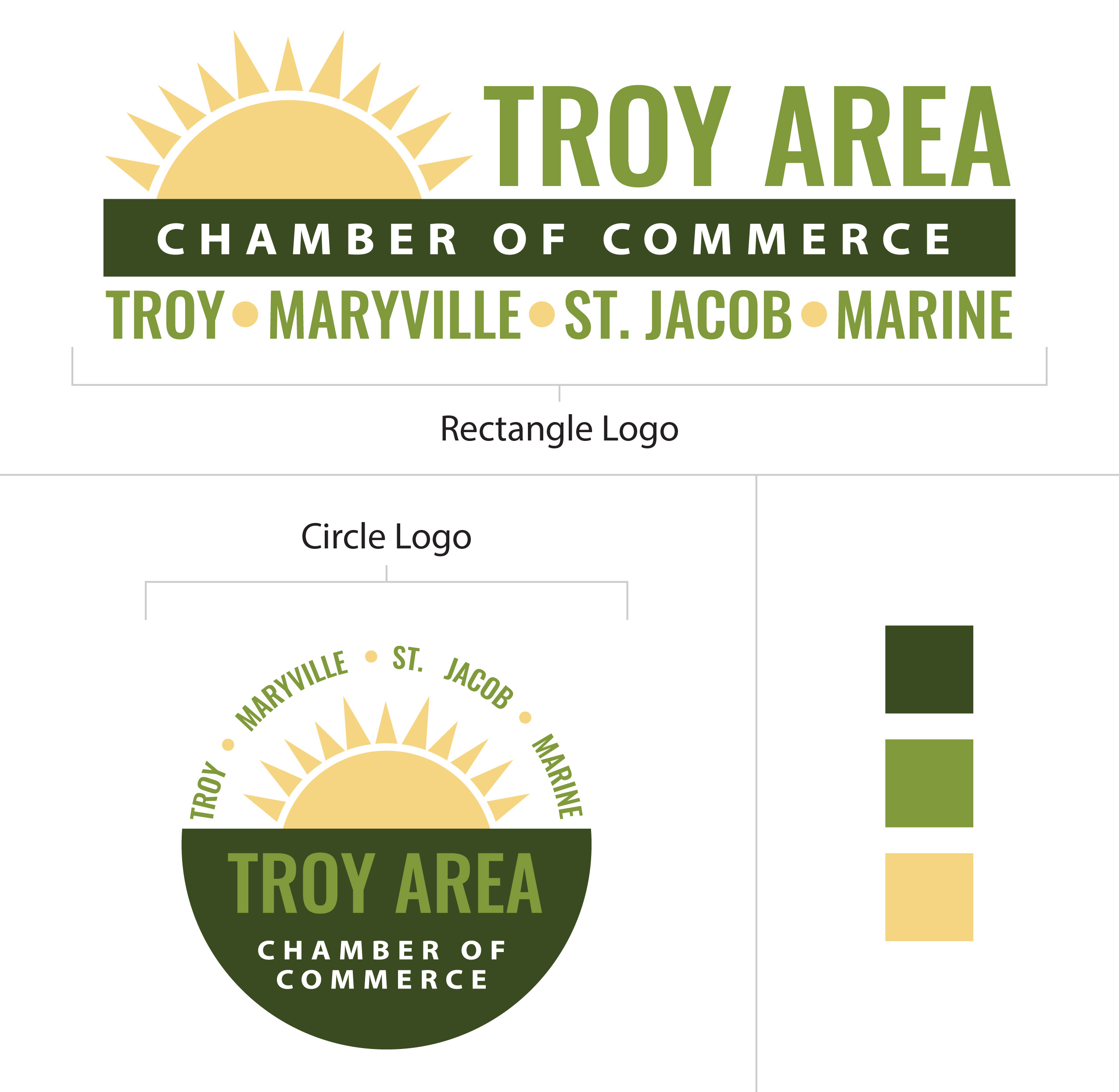 Troy Area Chamber of Commerce Logo Designs