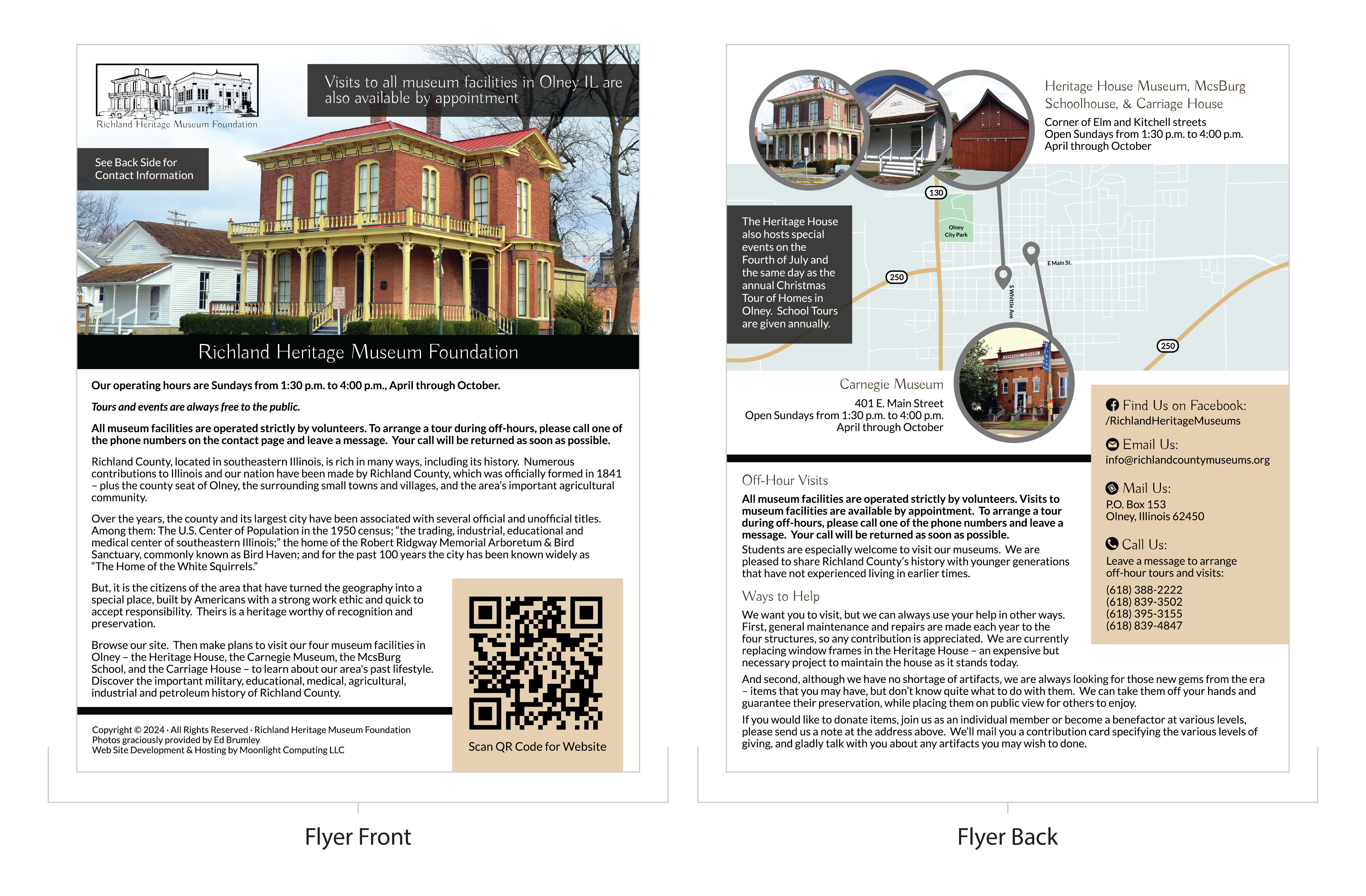 Richland Heritage Museum Foundation Flyer Design