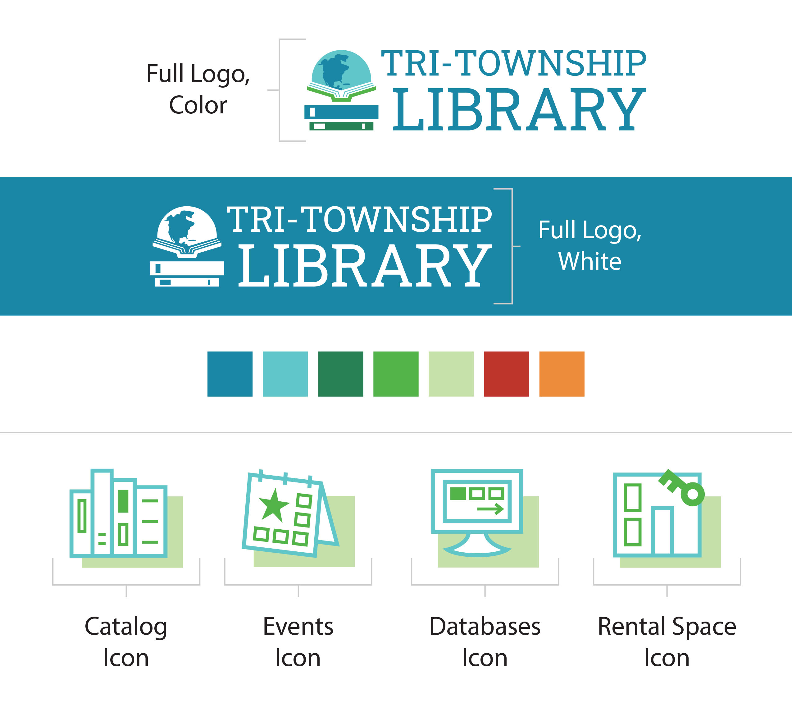 Tri-Township Library Logo Designs