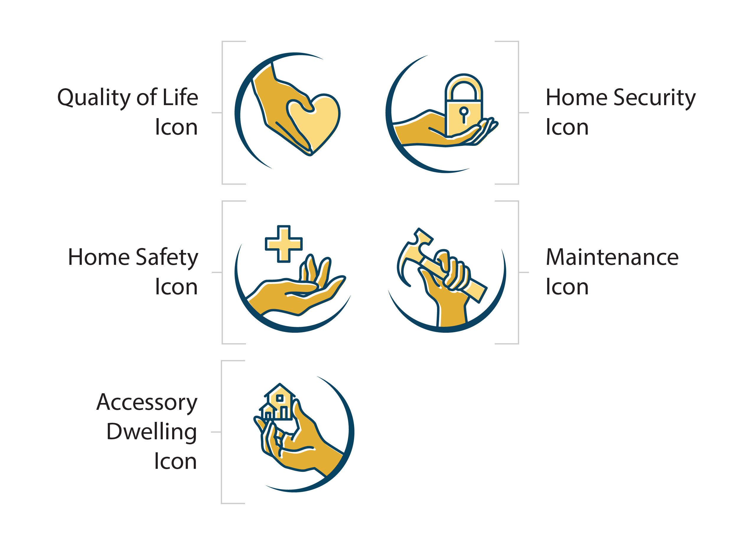 Helping Hand Living Solutions Icon Designs